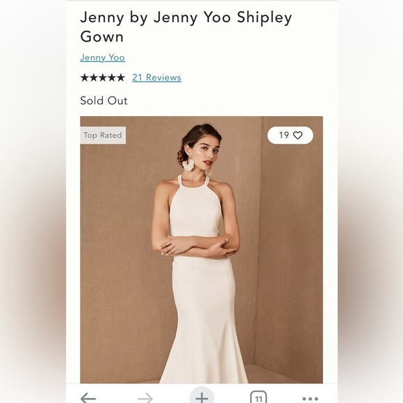 Jenny Yoo Dresses & Skirts - Jenny Yoo "Shipley" Halter Wedding Gown - Size 2 (Professionally Cleaned!)